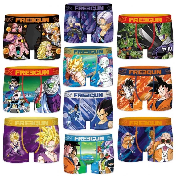 Dragon Ball Z Ultimate Herren Boxer 10er Pack (Boxershorts) Freegun auf FrenchMarket