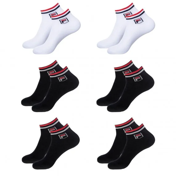 6 Paar Quarter-Socken Sport Logo (Sport) Fila auf FrenchMarket