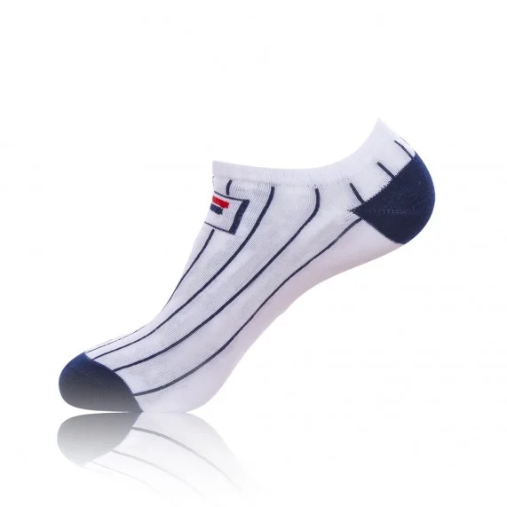 Socks Short Stems White Stripes Set of 6 (Sports socks) Fila on FrenchMarket