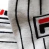 Socks Short Stems White Stripes Set of 6 (Sports socks) Fila on FrenchMarket