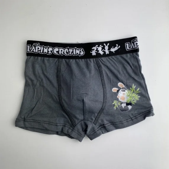 Lot de 5 Boxers Coton Garçon Lapins Crétins (Boxers) French Market chez FrenchMarket