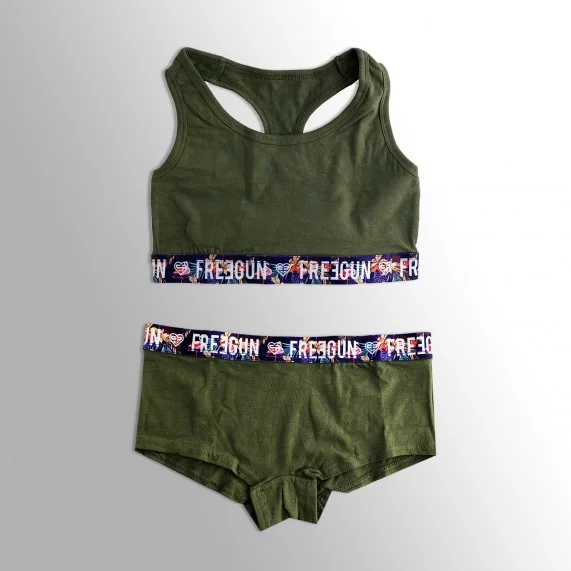 Ensemble Femme Brassière Shorties Coton Bio (Brassières) Freegun chez FrenchMarket