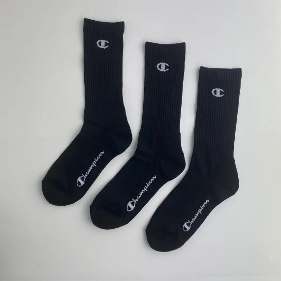 3 Paar Crew Logo Socken (Sport) Champion auf FrenchMarket