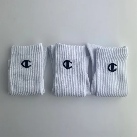 Juego de 3 calcetines con logotipos de la tripulación (Calcetines deportivos) Champion chez FrenchMarket