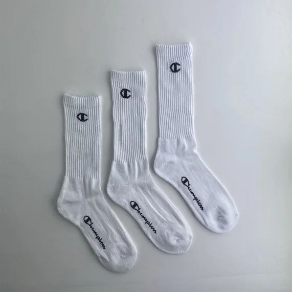 3 Paar Crew Logo Socken (Sport) Champion auf FrenchMarket