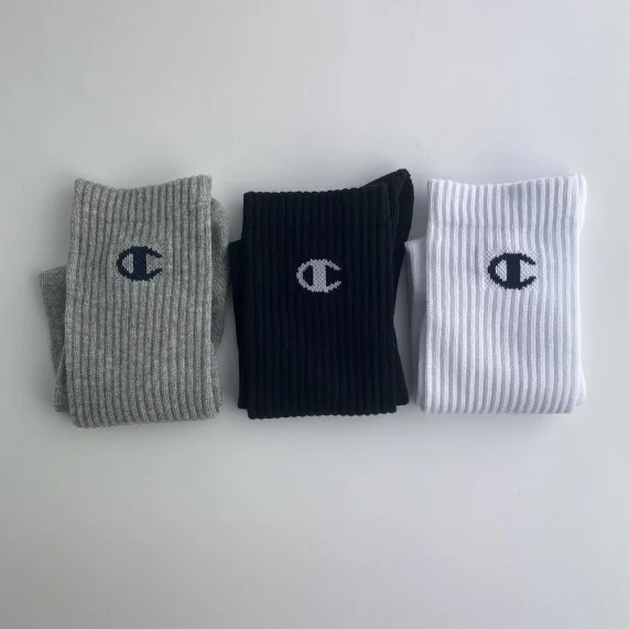 3 Paar Crew Logo Socken (Sport) Champion auf FrenchMarket