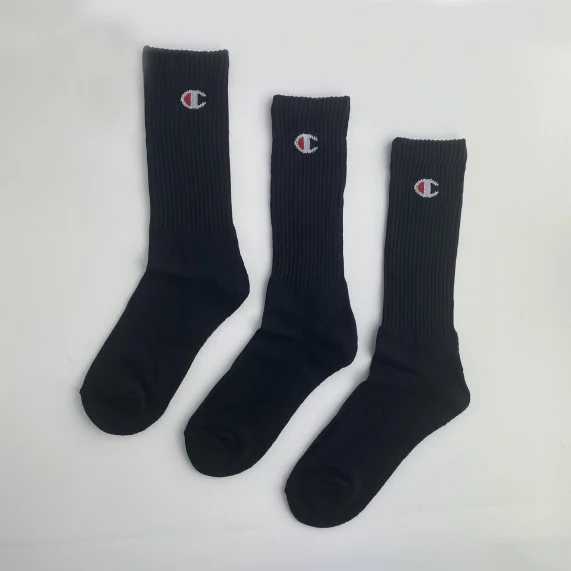 Juego de 3 calcetines con logotipos de la tripulación (Calcetines deportivos) Champion chez FrenchMarket