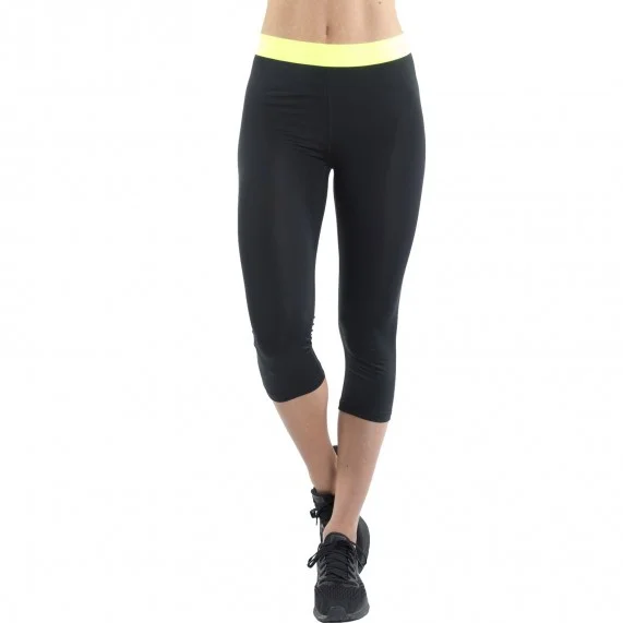 Legging de Sport FREEGUN AKTIV en microfibre pour femme 3/4 noir