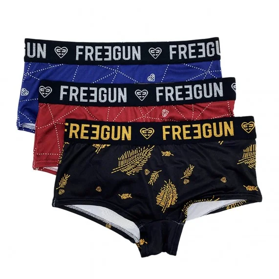 Juego de 3 shorts de niña de fantasía (Boxers/Shorty) Freegun chez FrenchMarket