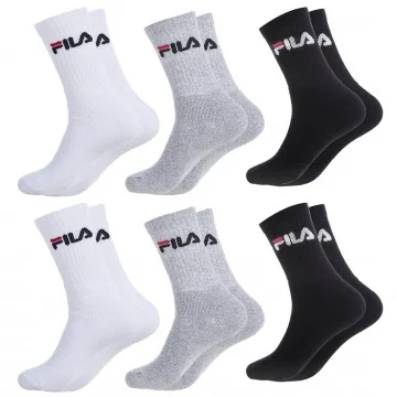 Lote de 6 pares de calcetines deportivos Crew (Calcetines deportivos) Fila chez FrenchMarket