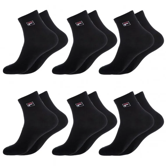 Pack of 6 Pairs Quarter Socks Sport Logo (Sports socks) Fila on FrenchMarket