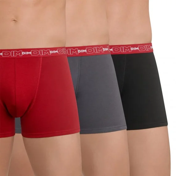 Set van 3 mannenboxers van elastisch katoen (Herenboxershorts) Dim chez FrenchMarket