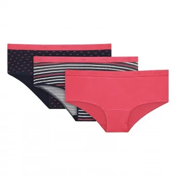 Set van 3 katoenen stretch boxers "Les Pockets de Dim" (Boksers) Dim chez FrenchMarket