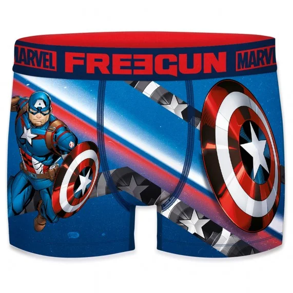 Boxer Freegun Homme Marvel Captain America (Boxers) Freegun chez FrenchMarket