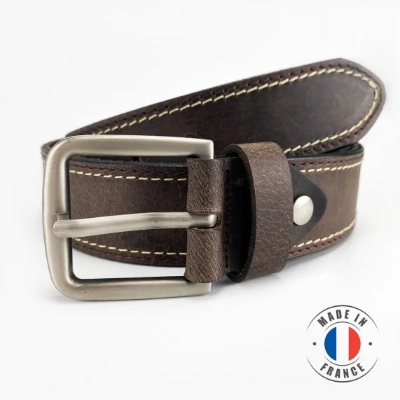 Ceinture Cuir de Buffle pour Homme - Fabrication Française (Gürtel) French Market auf FrenchMarket