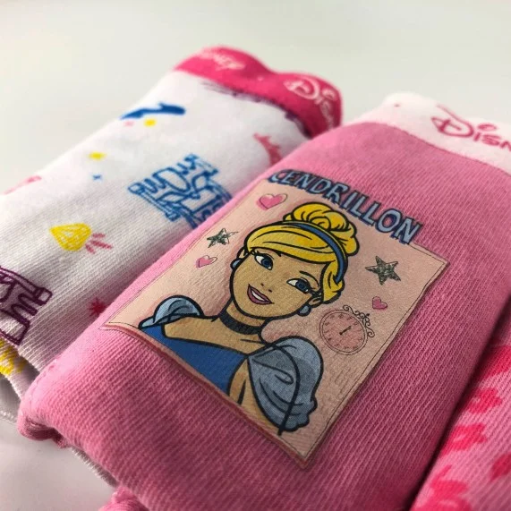 Set di 5 boxer in cotone per ragazze Disney Princess (Boxer/Shorty) French Market chez FrenchMarket