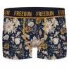 4er-Set Herren-Boxershorts aus Bio-Baumwolle Blumen/Totenkopf (Boxershorts für Männer) Freegun auf FrenchMarket