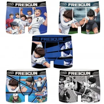 Lot de 5 Boxers Homme Captain Tsubasa Team (Lot boxers Homme) Freegun chez FrenchMarket