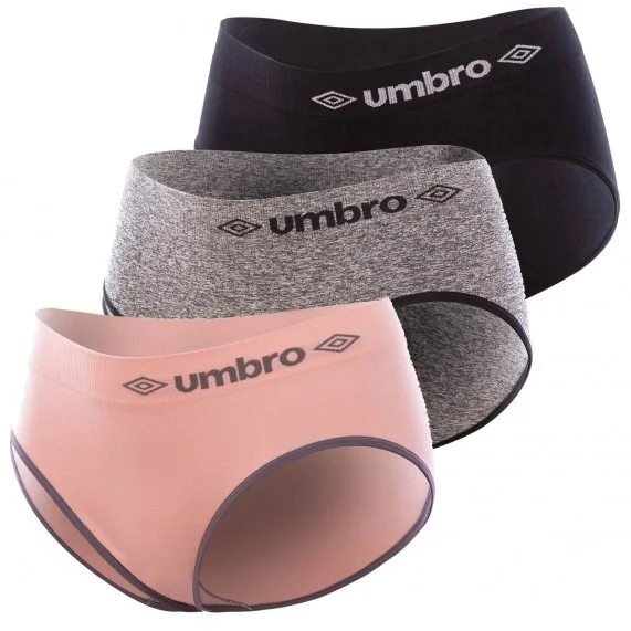 Set di 3 boxer sportivi da donna senza cuciture (Boxer - Slip) Umbro chez FrenchMarket