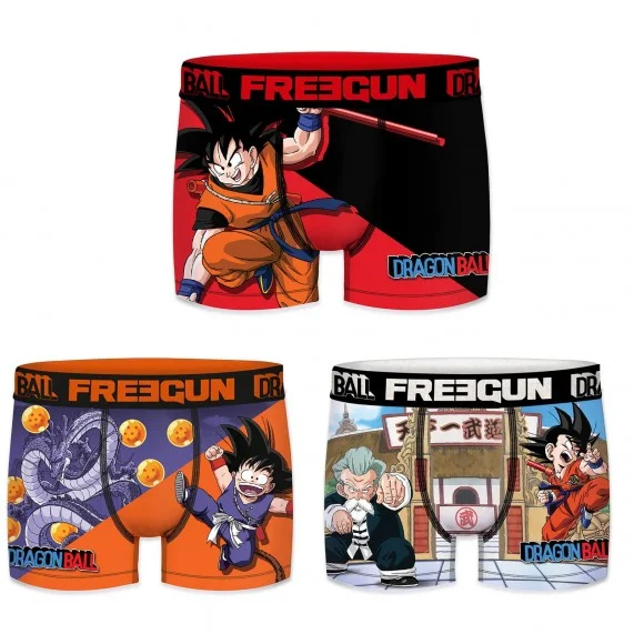 Set of 3 Dragon Ball Boxers for Men (Boxers) Freegun on FrenchMarket