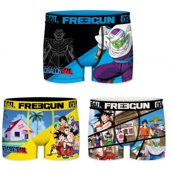 Set di 3 boxer di Dragon Ball per uomo (Boxer da uomo) Freegun chez FrenchMarket