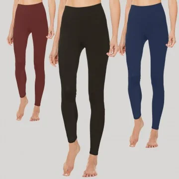 Pack of 3 Fleece-Lined Warm Opaque Leggings (Legging) French Market on FrenchMarket