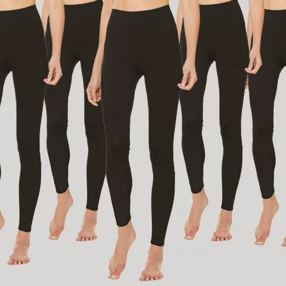 5er-Pack warm gefütterte Fleece-Leggings (Legging) French Market auf FrenchMarket