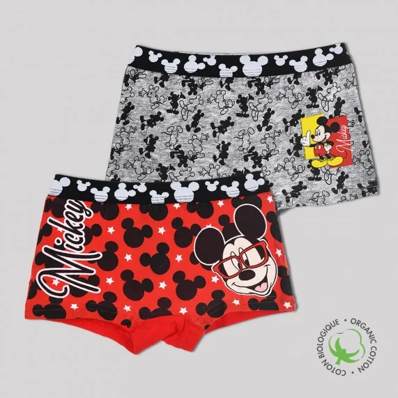 Mickey Mouse - Lot de 2 Boxers Coton Garçon (Boxers) French Market chez FrenchMarket