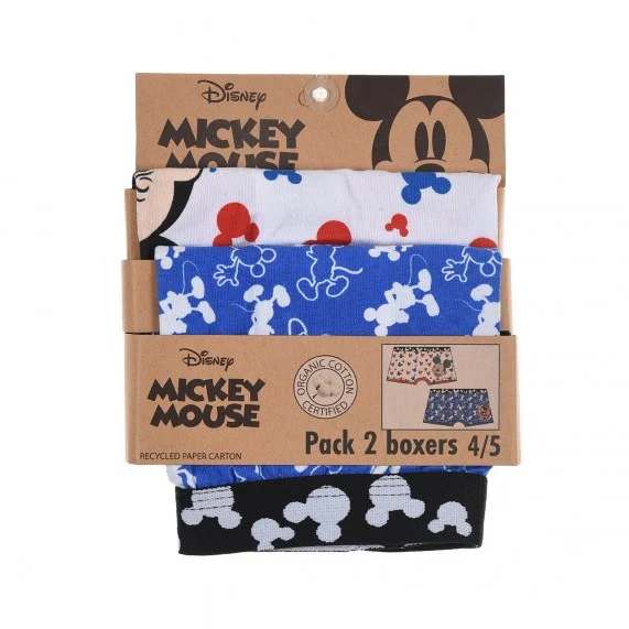 Mickey Mouse - 2er-Set Baumwoll-Boxershorts für Jungen (Boxer) French Market auf FrenchMarket