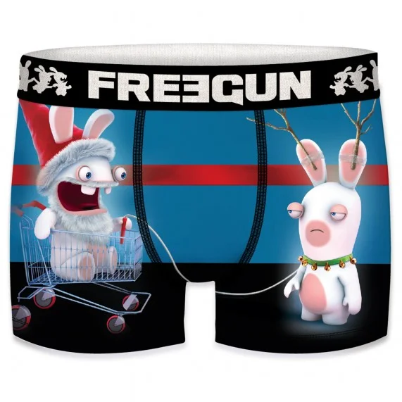 Boxer Homme Lapins Crétins Spécial Noël (Boxers Homme) Freegun chez FrenchMarket