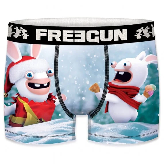 Boxer Homme Lapins Crétins Spécial Noël (Boxers Homme) Freegun chez FrenchMarket