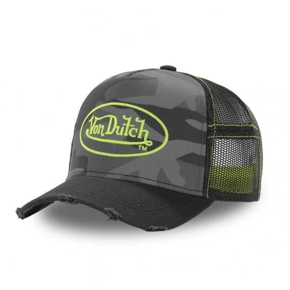 Gorra de camuflaje Trucker (Gorras) Von Dutch chez FrenchMarket