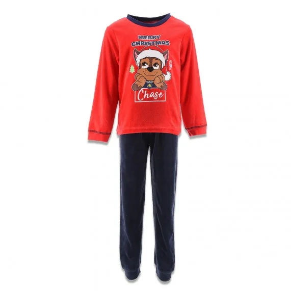 La Patrulla - Feliz Navidad Chase Conjunto de pijama de invierno de terciopelo para niño (Conjuntos de pijama) French Market ...