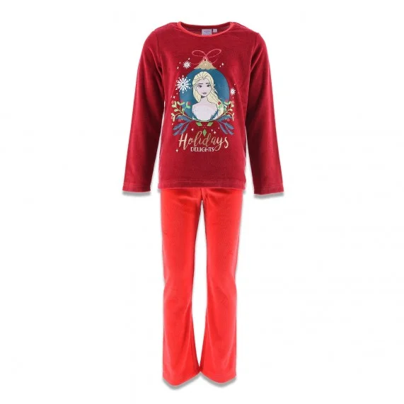 Snow Queen - Girl's Winter Velvet Pyjama Set (Pyjama Sets) French Market on FrenchMarket