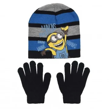 Les Minions - Pack Bonnet-Gants Enfant "POWERED by Banana" (Bonnets) French Market chez FrenchMarket