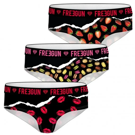 Set of 3 Girl's Fancy Boxers (Boxers/Shorty) Freegun on FrenchMarket