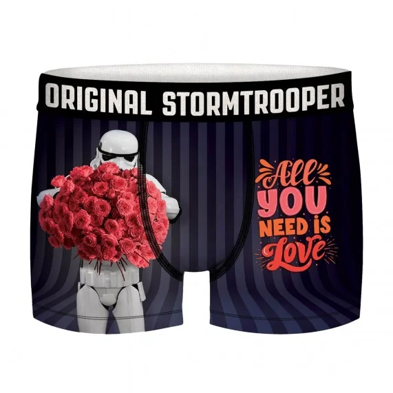 Boxer Mann STORMTROOPER Blumen Rosen Valentinstag (Boxershorts) French Market auf FrenchMarket