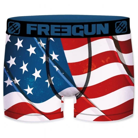 Boxer Homme Drapeau USA (Boxers) Freegun chez FrenchMarket