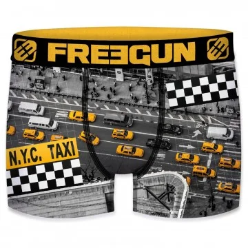 FREEGUN Boxer Hombre NYC Taxi Amarillo (Boxers) Freegun chez FrenchMarket