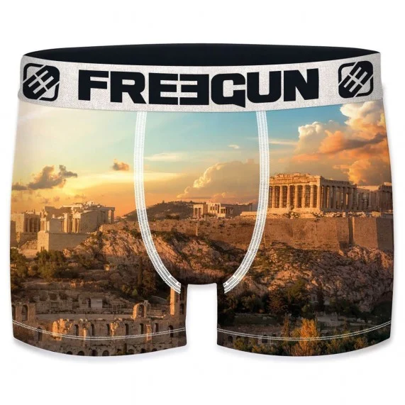 Boxer da uomo in microfibra riciclata "Landscape 2 (Boxer) Freegun chez FrenchMarket