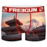 Boxer de microfibra reciclada para hombre "Landscape 2 (Boxers) Freegun chez FrenchMarket