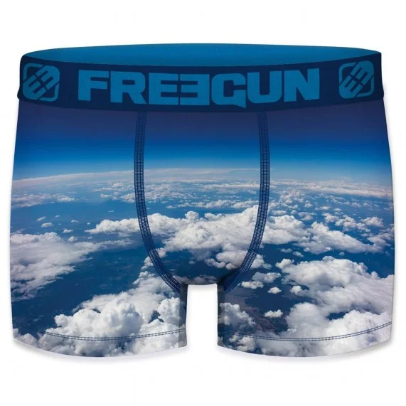 Boxer de microfibra reciclada para hombre "Landscape 2 (Boxers) Freegun chez FrenchMarket