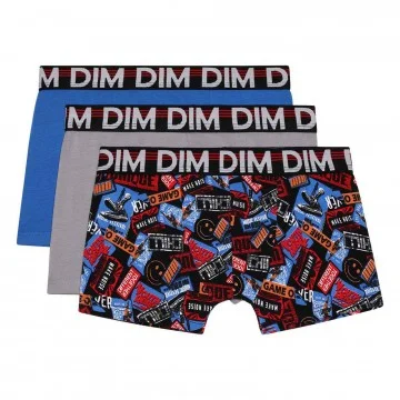 Set di 3 boxer in cotone stretch Eco per ragazziDim Moda (Boxer da ragazzo) Dim chez FrenchMarket