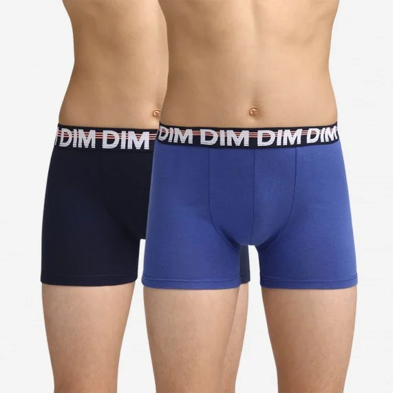 Lot de 2 Boxers Garçon Coton Stretch EcoDim Classic (Boxers) Dim chez FrenchMarket