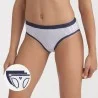 Set of 3 Girls' Fancy Cotton Stretch Panties "The Pockets (Panties) Dim on FrenchMarket