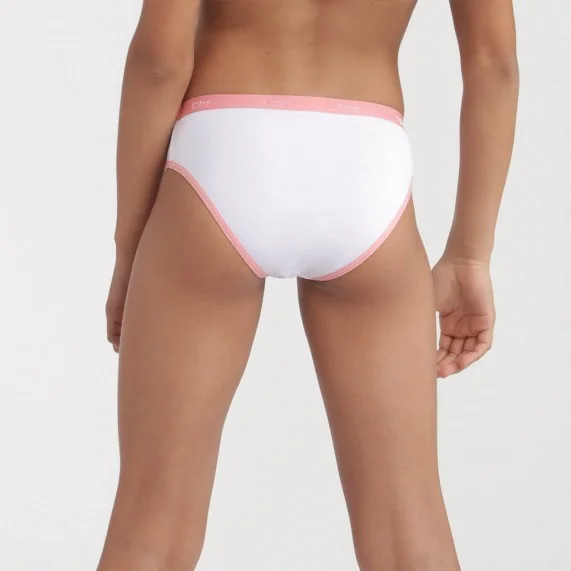 Set of 3 Girls' Fancy Cotton Stretch Panties "The Pockets (Panties) Dim on FrenchMarket