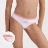 Set of 3 Girls' Fancy Cotton Stretch Panties "The Pockets (Panties) Dim on FrenchMarket