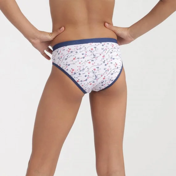 Set of 3 Girls' Fancy Cotton Stretch Panties "The Pockets (Panties) Dim on FrenchMarket