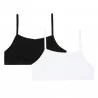 Set di 2 reggiseni di base in cotone elasticizzato per ragazze (Reggiseni) Dim chez FrenchMarket