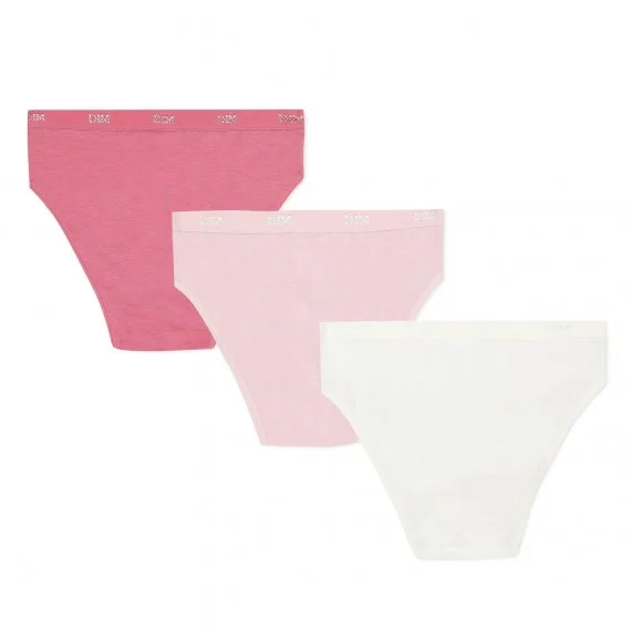 Set of 3 Girls Cotton Stretch Panties "Les Pockets Ecodim (Panties) Dim on FrenchMarket